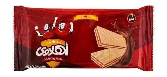 بسكويت اهلاوي كابيتانو ويفر شيكولاته 5 ج